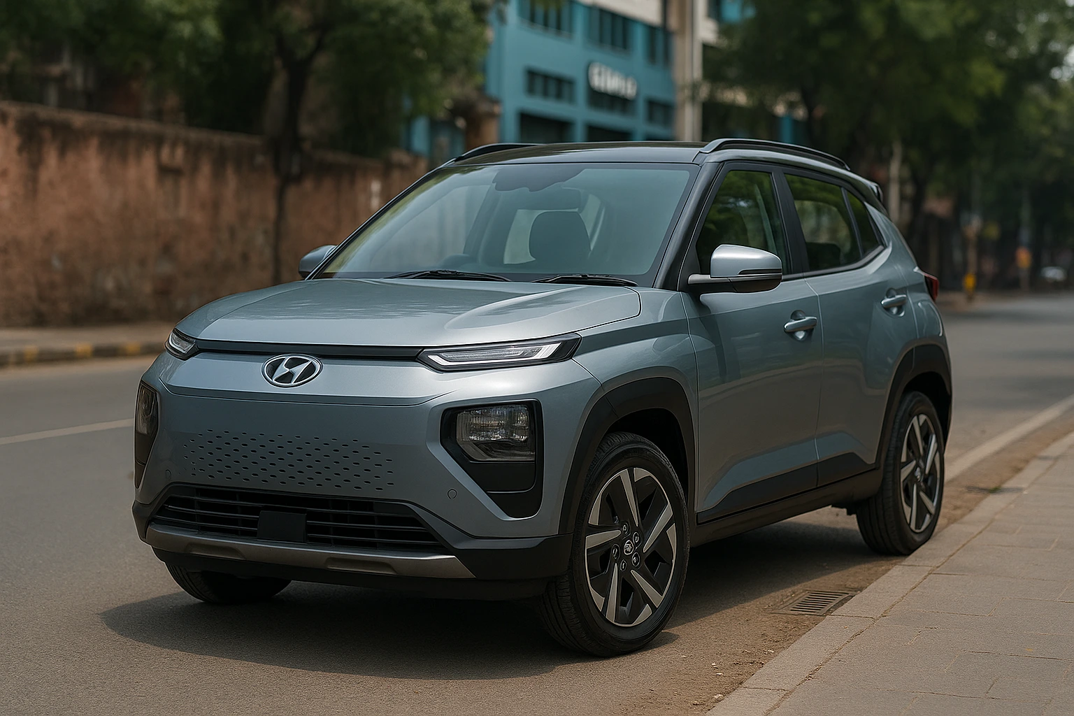 Hyundai Exter EV Spotted Testing India