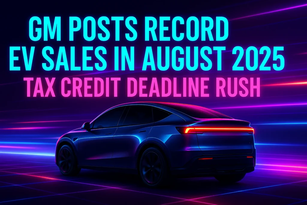 GM Posts Record EV Sales in August 2025