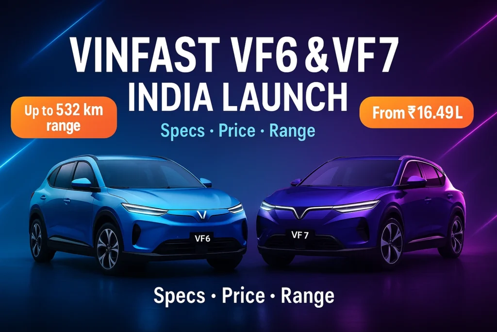 VinFast VF6 VF7 Launch India